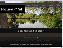 Tablet Screenshot of lakelavonrvpark.com